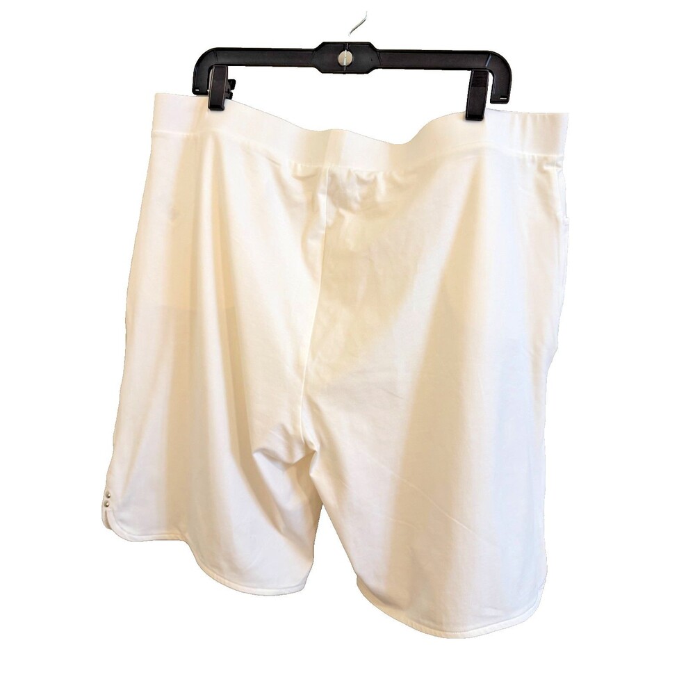 Chico's Woman's White Cotton Spandex Shorts Size 3 (US L 16-18) - Picture 2 of 5